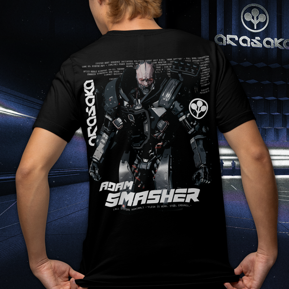 Polera Adam Smasher Frente/Espalda