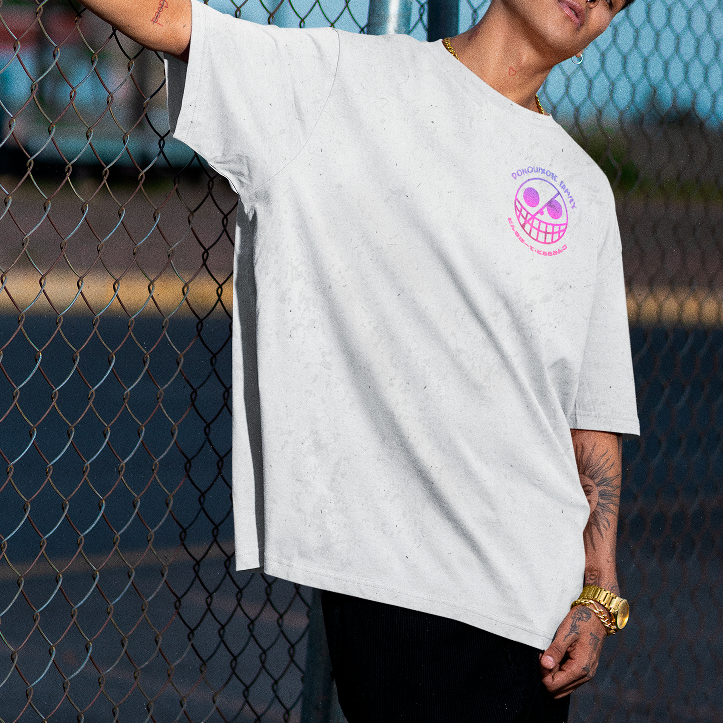 Polera One Piece: Donquixote Doflamingo Frente/Espalda