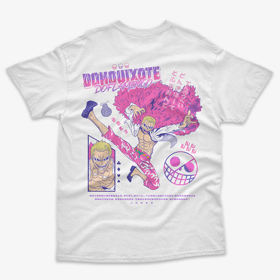 Polera One Piece: Donquixote Doflamingo Frente/Espalda