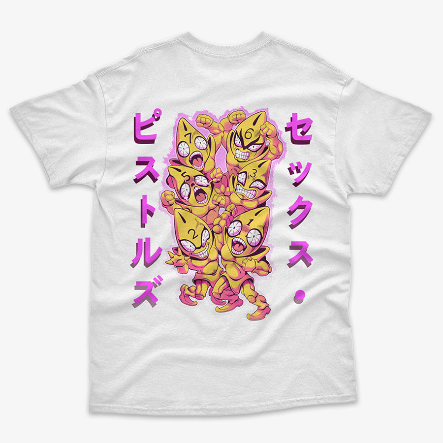 Polera Jojo's Bizarre Adventure Part V: Guido Mista Frente/Espalda