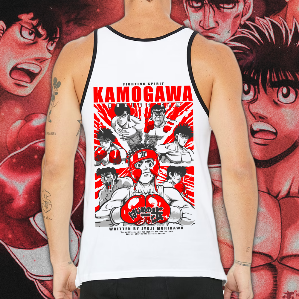 Polera Tank Hajime No Ippo II Frente/Espalda