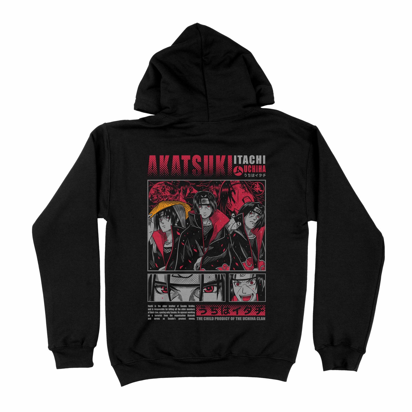 Hoodie Itachi Uchiha Espalda Akatsuki, Itachi Uchiha en multiples poses,Naruto