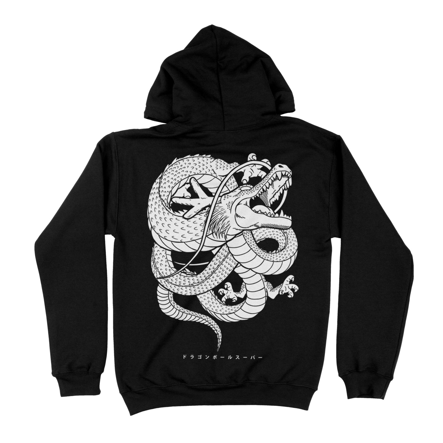 Hoodie Negro Shen Long Dragon Ball Espalda