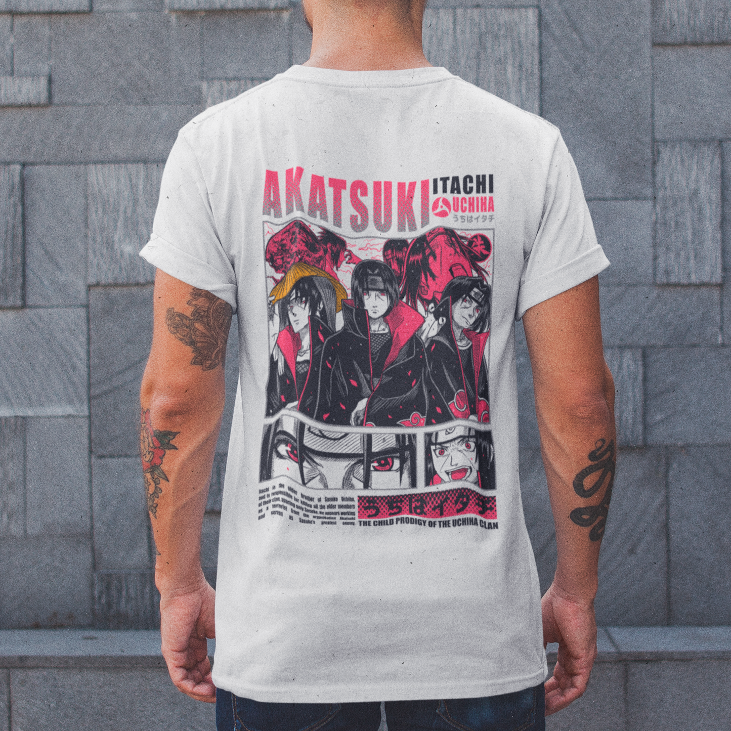 Polera Itachi Uchiha Frente/Espalda