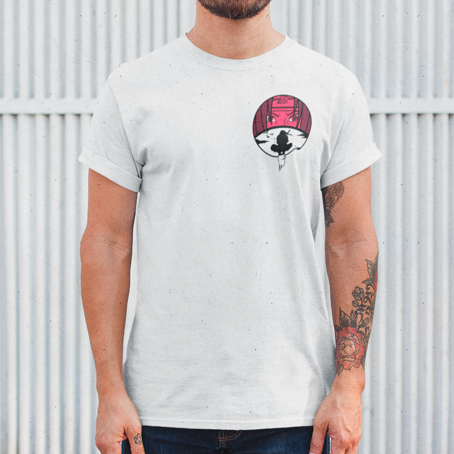 Polera Itachi Uchiha Frente/Espalda
