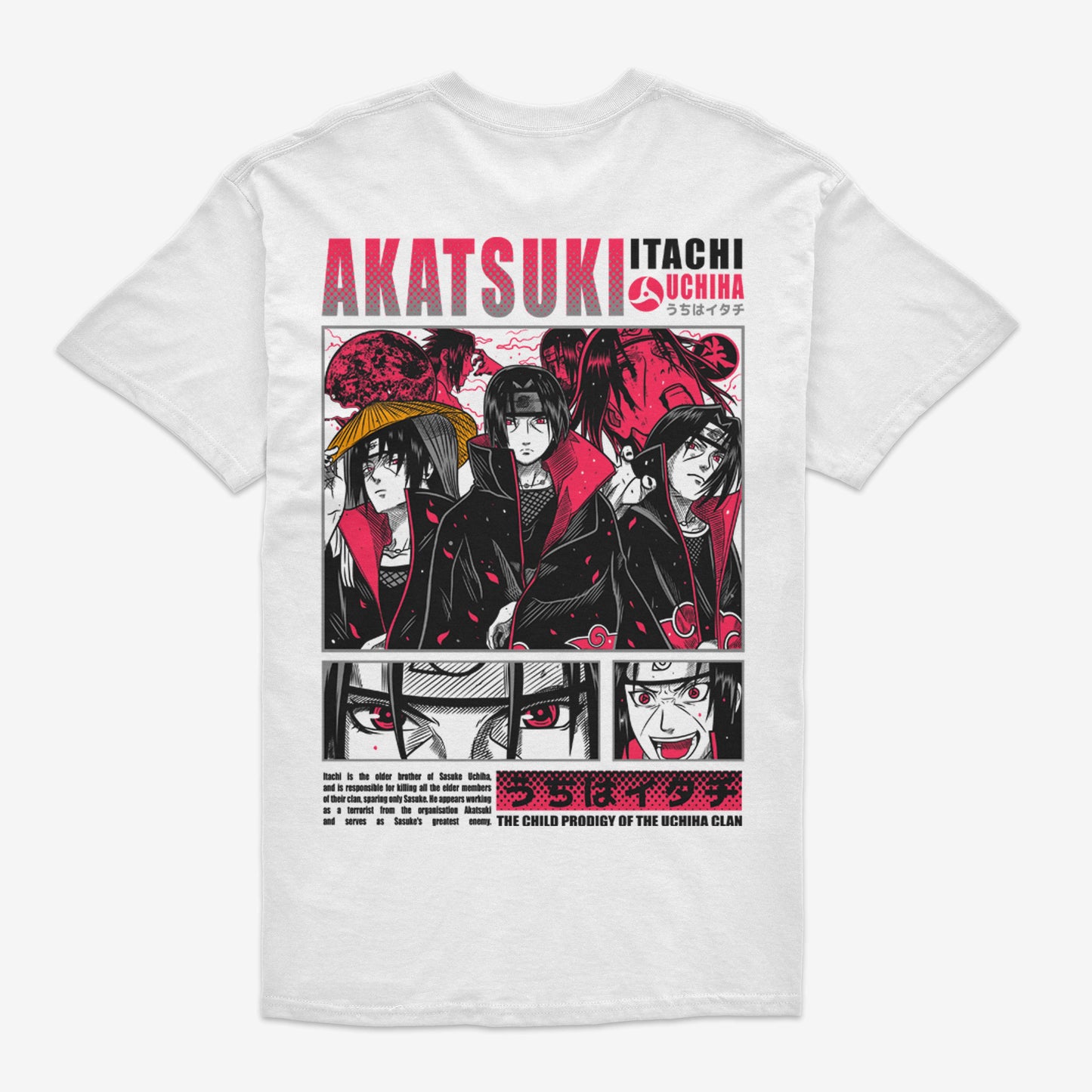 Polera Itachi Uchiha Frente/Espalda