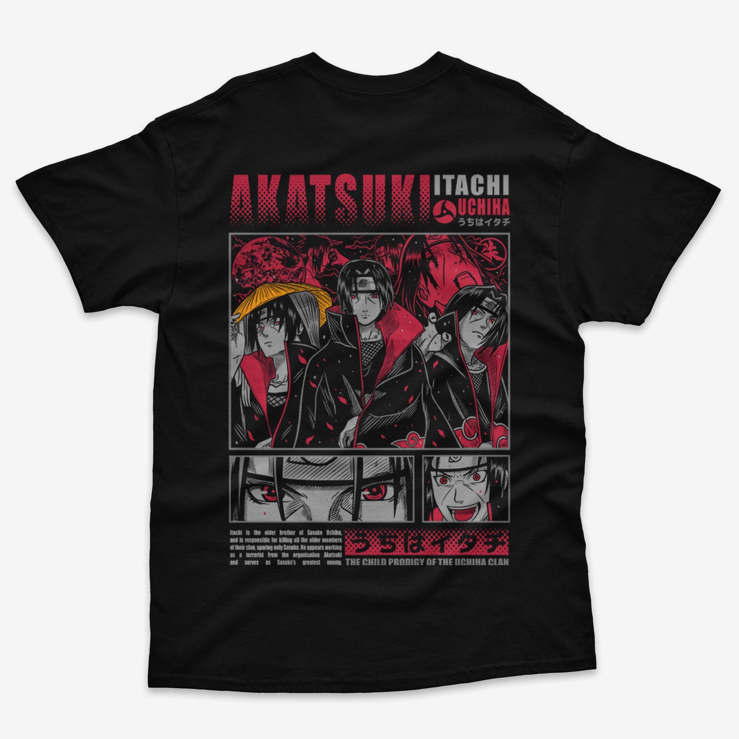 Polera Itachi Uchiha Frente/Espalda