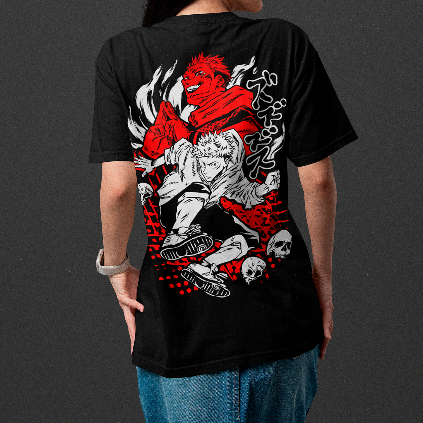 Polera Jujutsu Kaisen Frente/Espalda