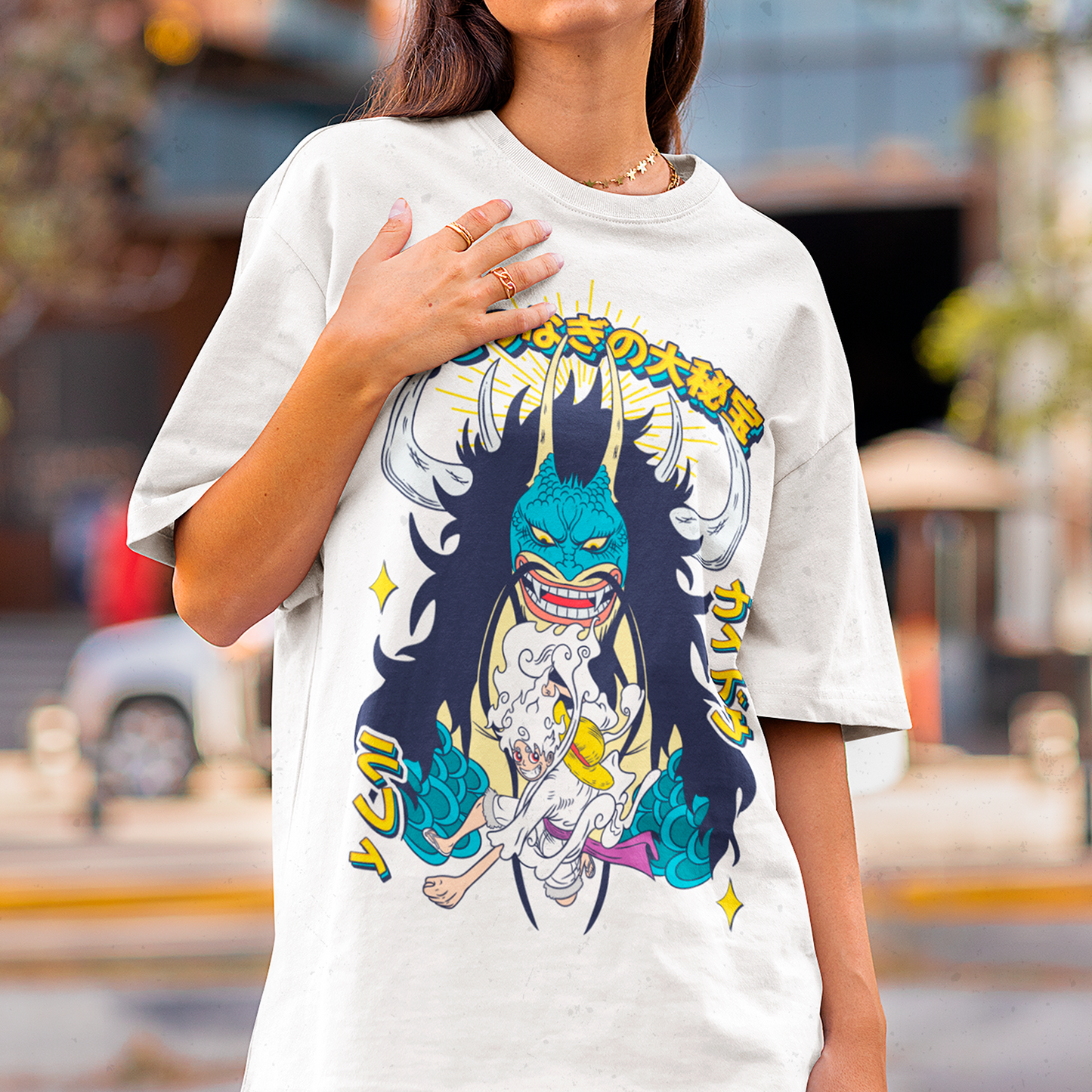 Polera Luffy Vs Kaido