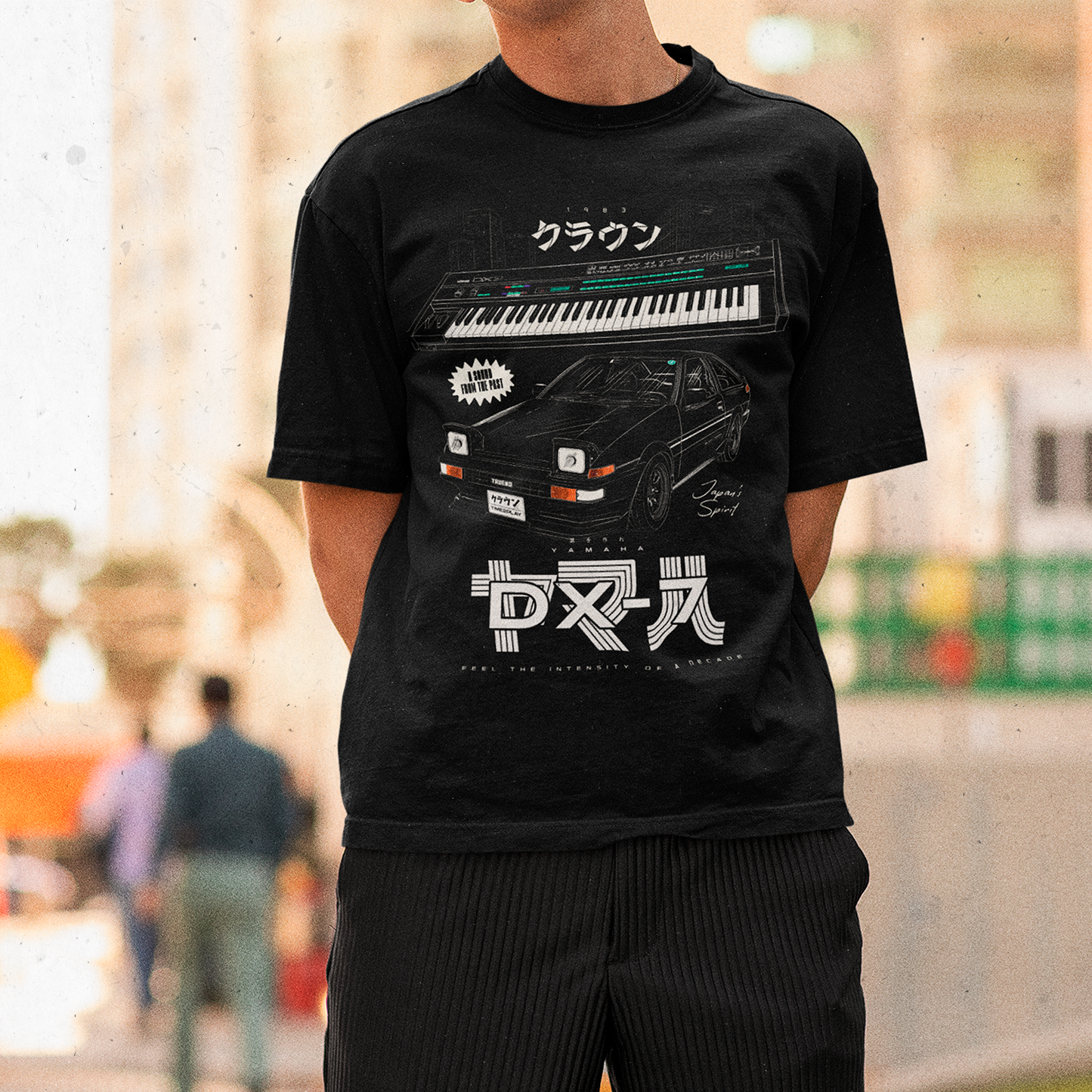 Polera Yamaha DX7 x Toyota Trueno