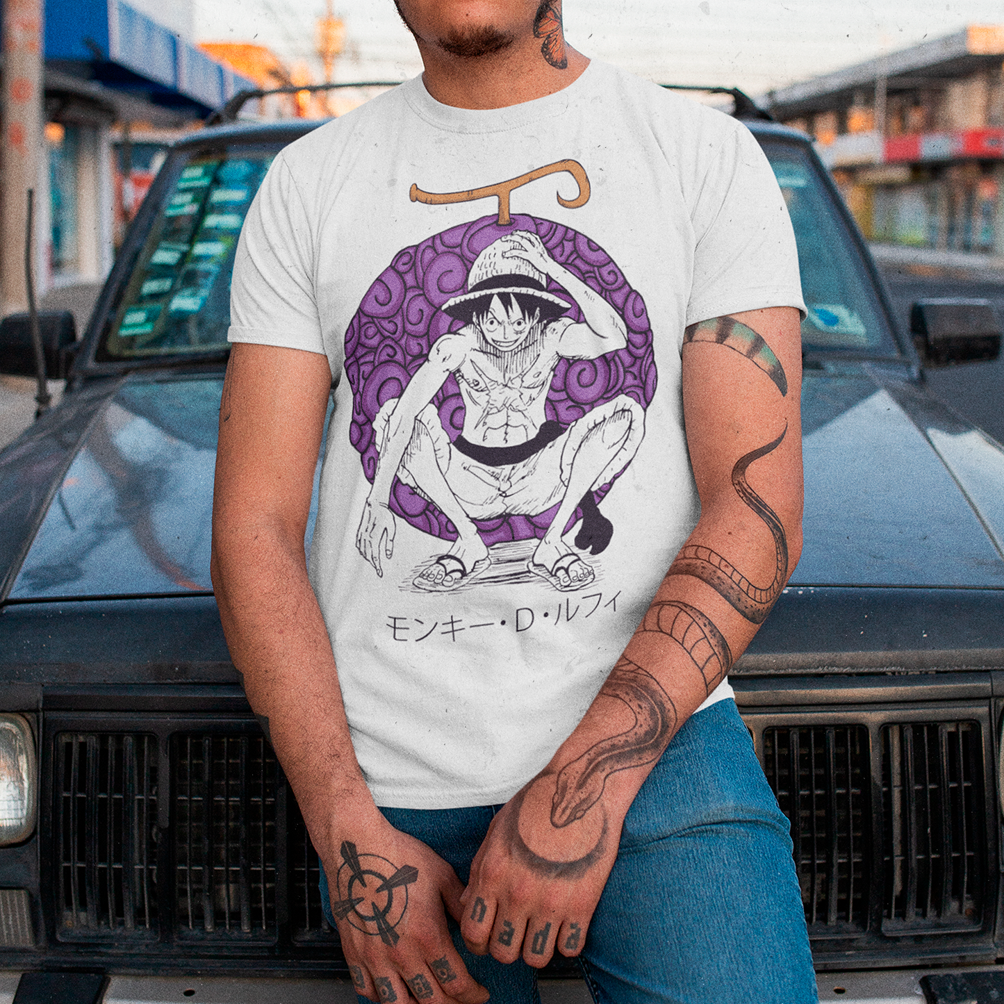 Polera Monkey D. Luffy & Gomu Gomu No Mi