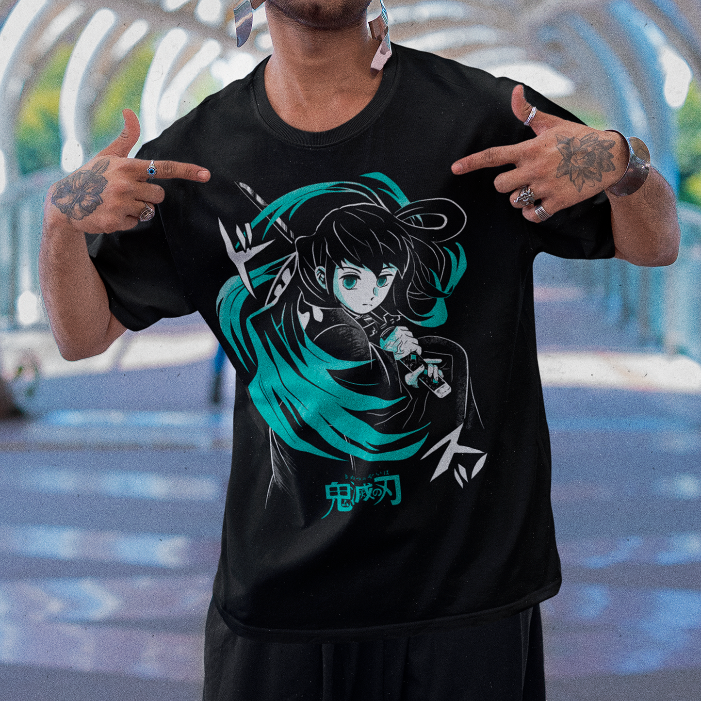 Polera Kimetsu No Yaiba: Tokito Muichiro