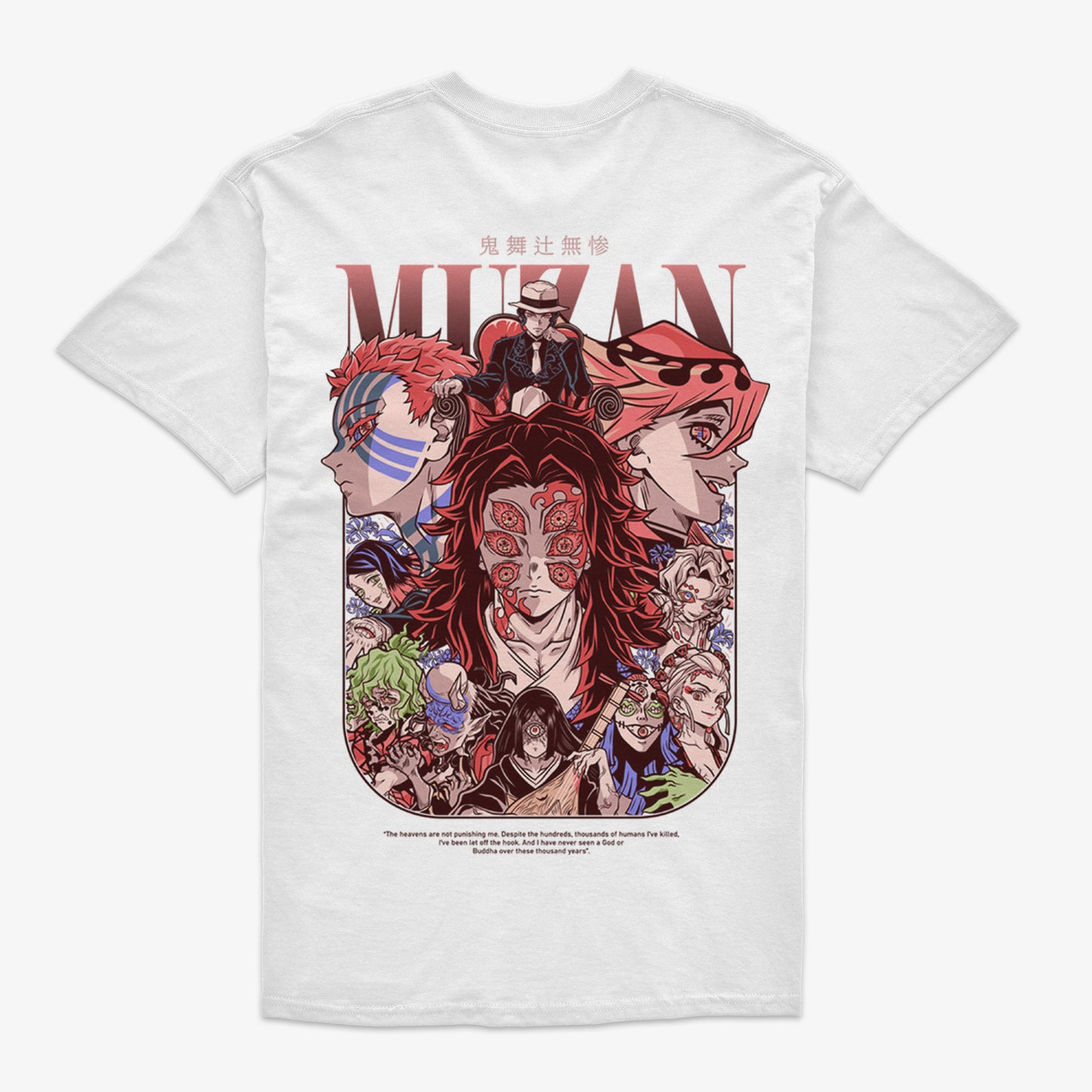 Polera Muzan Kibutsuji II Frente/Espalda