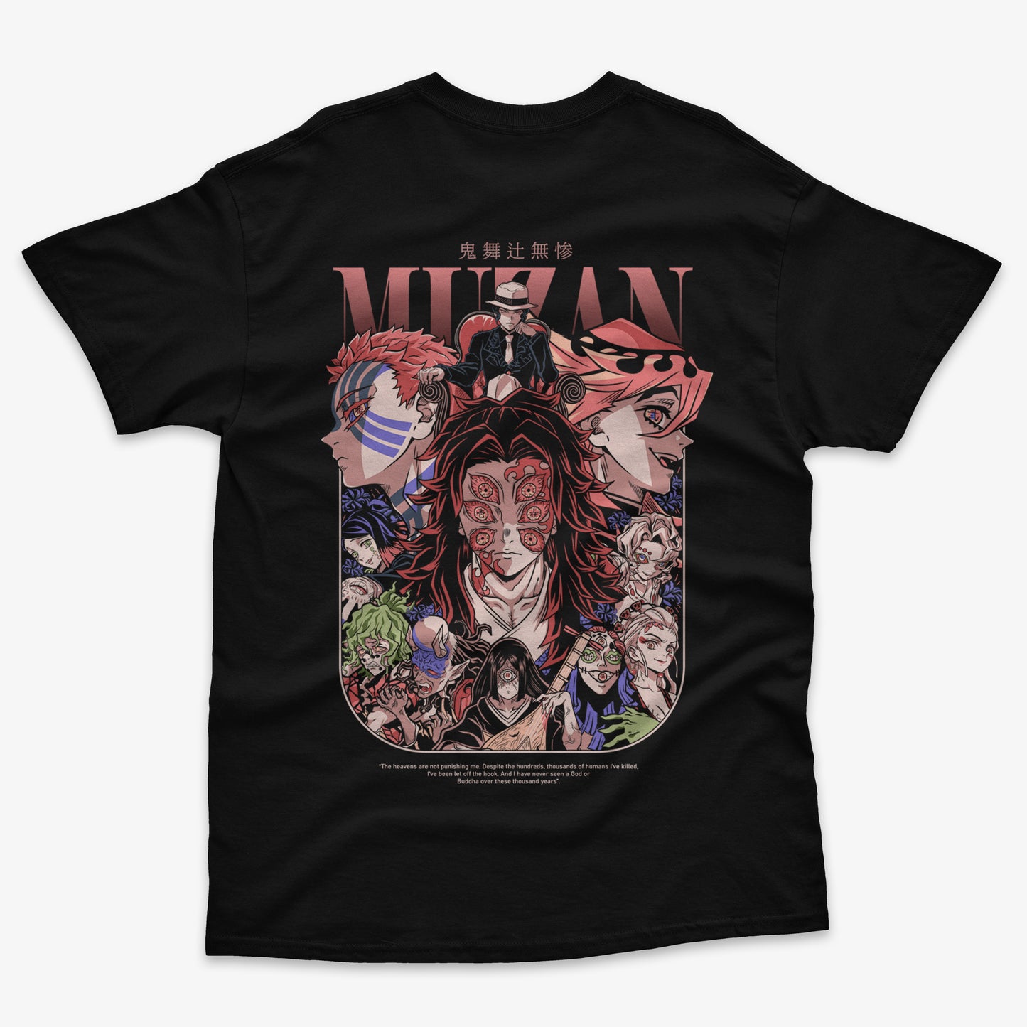 Polera Muzan Kibutsuji II Frente/Espalda