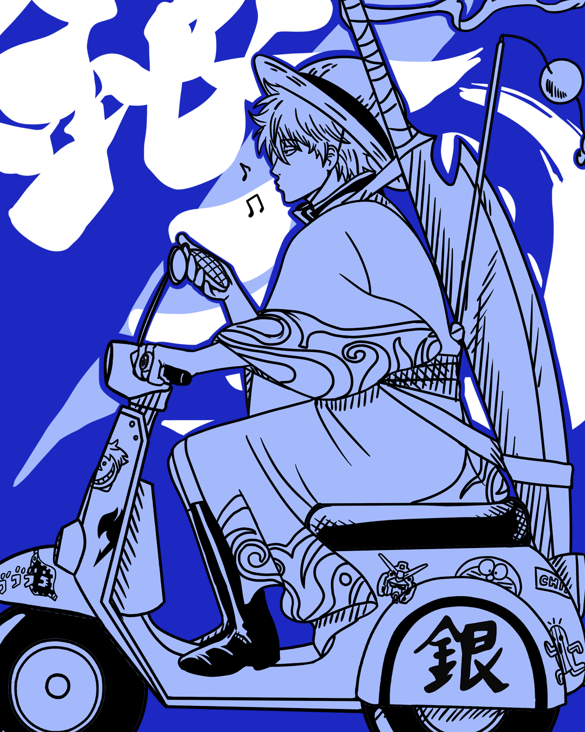 Polera Gintoki Sakata