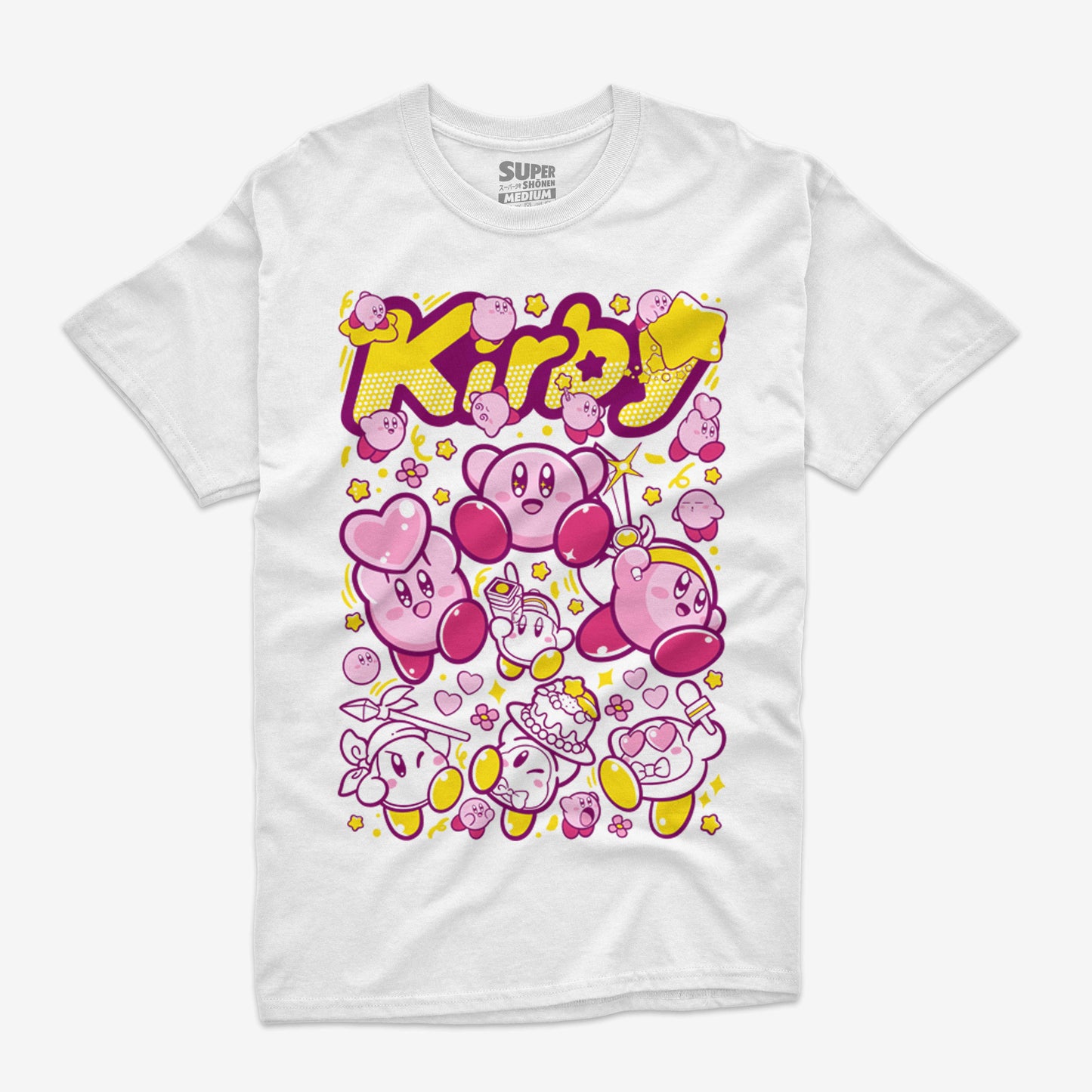 Polera Blanco Kirby Nintendo Waddle Dee