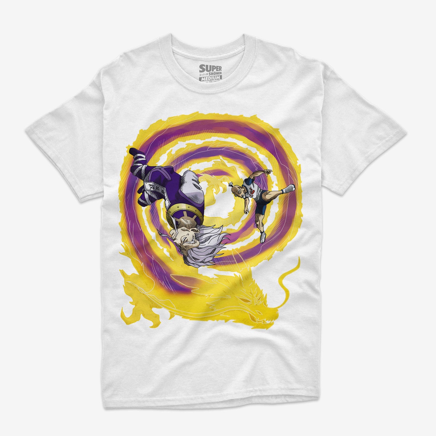 Polera Blanco Zeno Netero Dragon Dive Hunter x Hunter Mockup