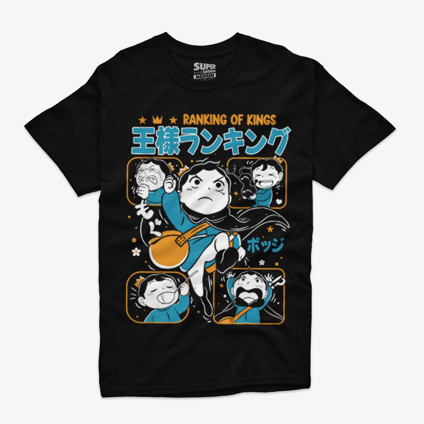 Polera Negra Ousama Ranking II Principe Bojji