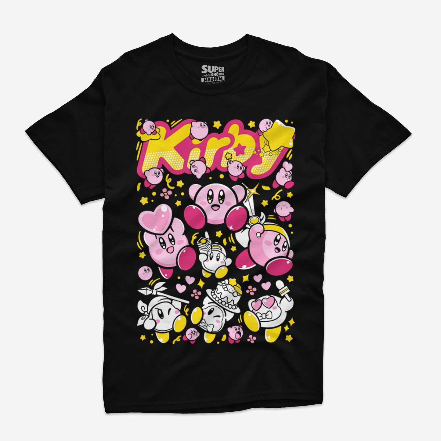 Polera Negro Kirby Nintendo Waddle Dee