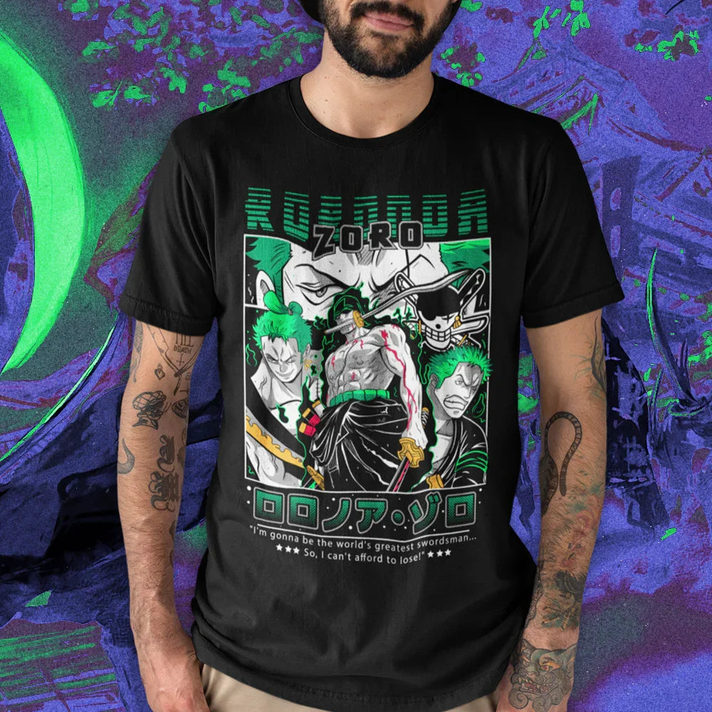 Polera Roronoa Zoro One Piece – Sombreros de Paja