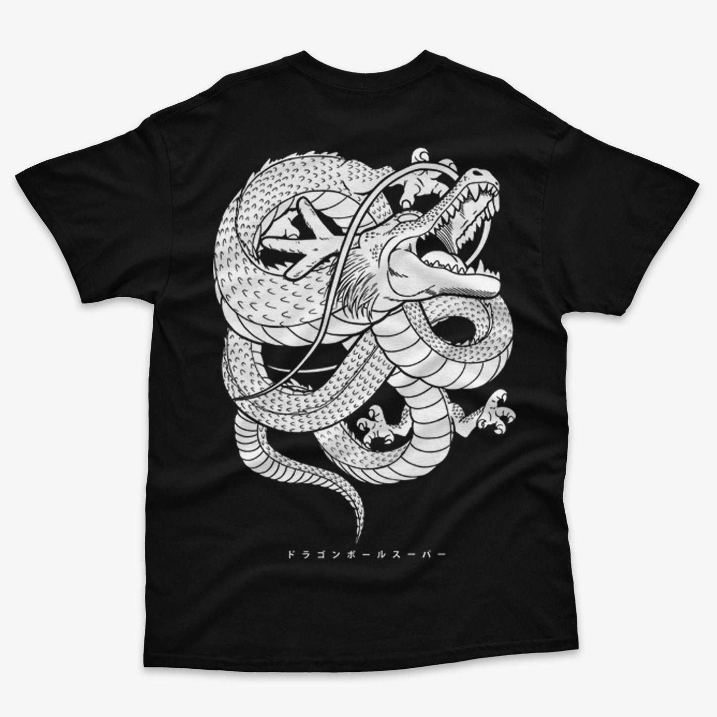 Polera Shen Long Dragon Ball Frente y Espalda
