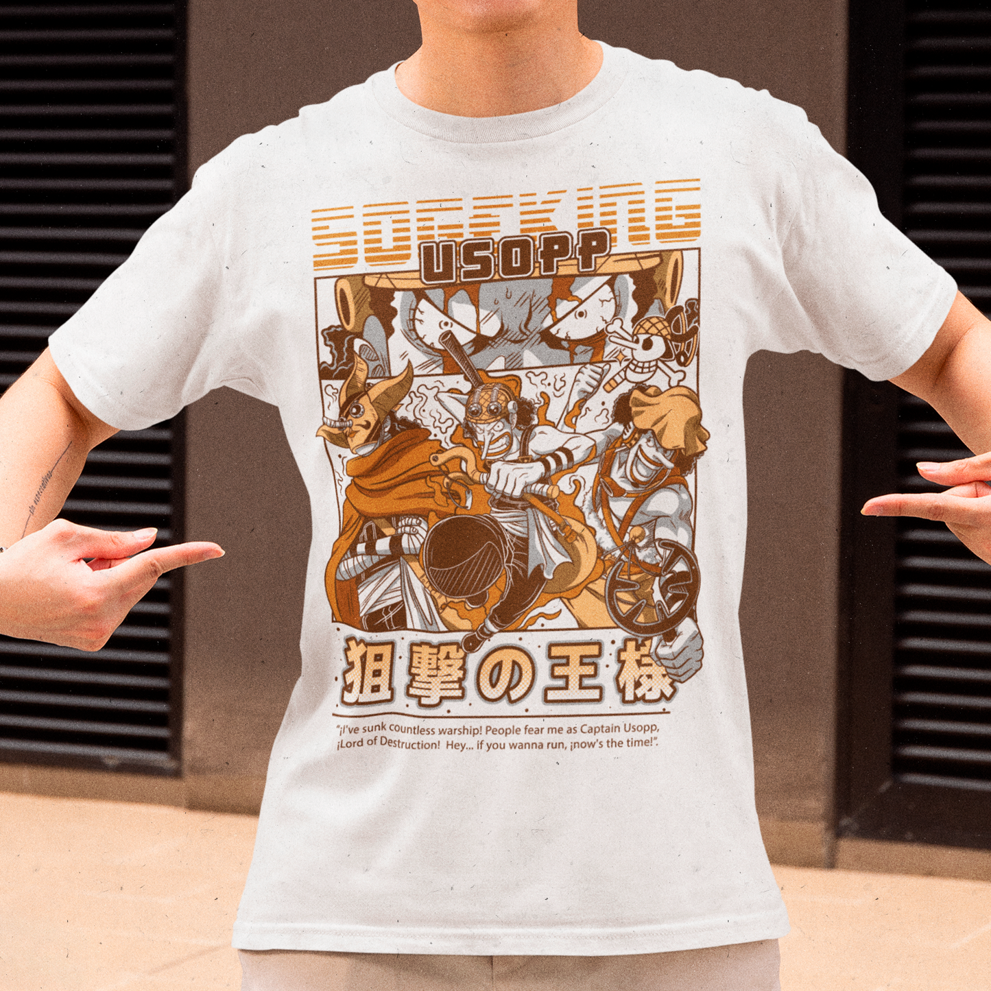 Polera Straw Hat Pirates: Usopp