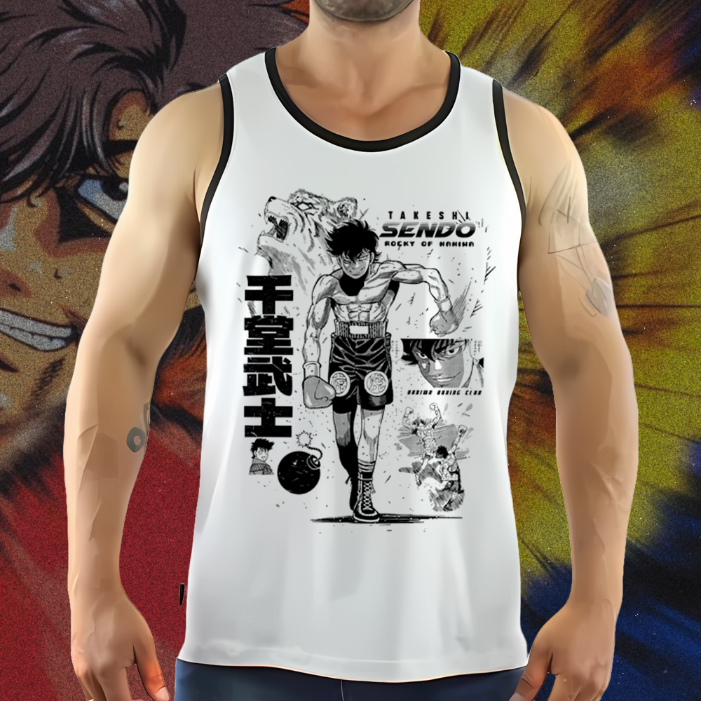 Polera Tank Hajime No Ippo: Takeshi Sendo