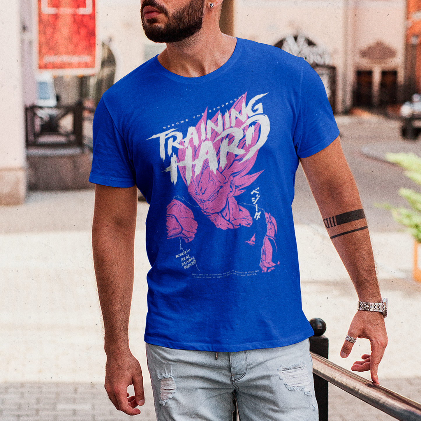 Polera Majin Vegeta: Training Hard