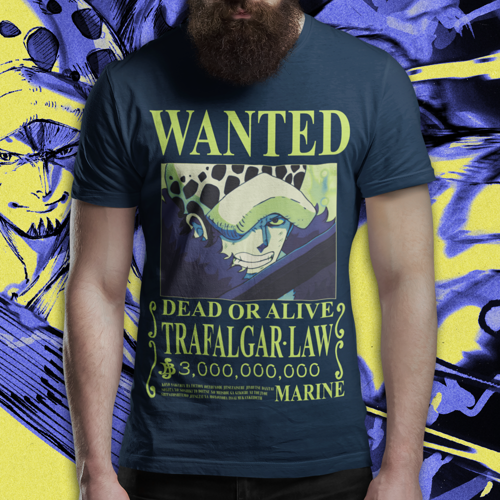 Polera Trafalgar Law Wanted