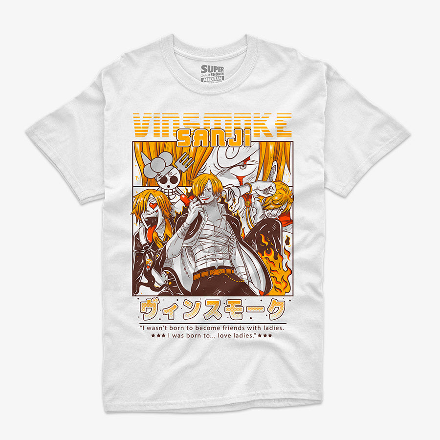 Polera Sanji Vinsmoke One Piece – Sombreros de Paja