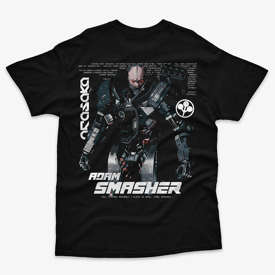 Polera Adam Smasher Frente/Espalda