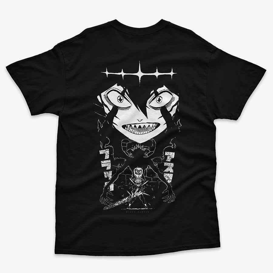 Polera Black Clover: Asta Frente/Espalda