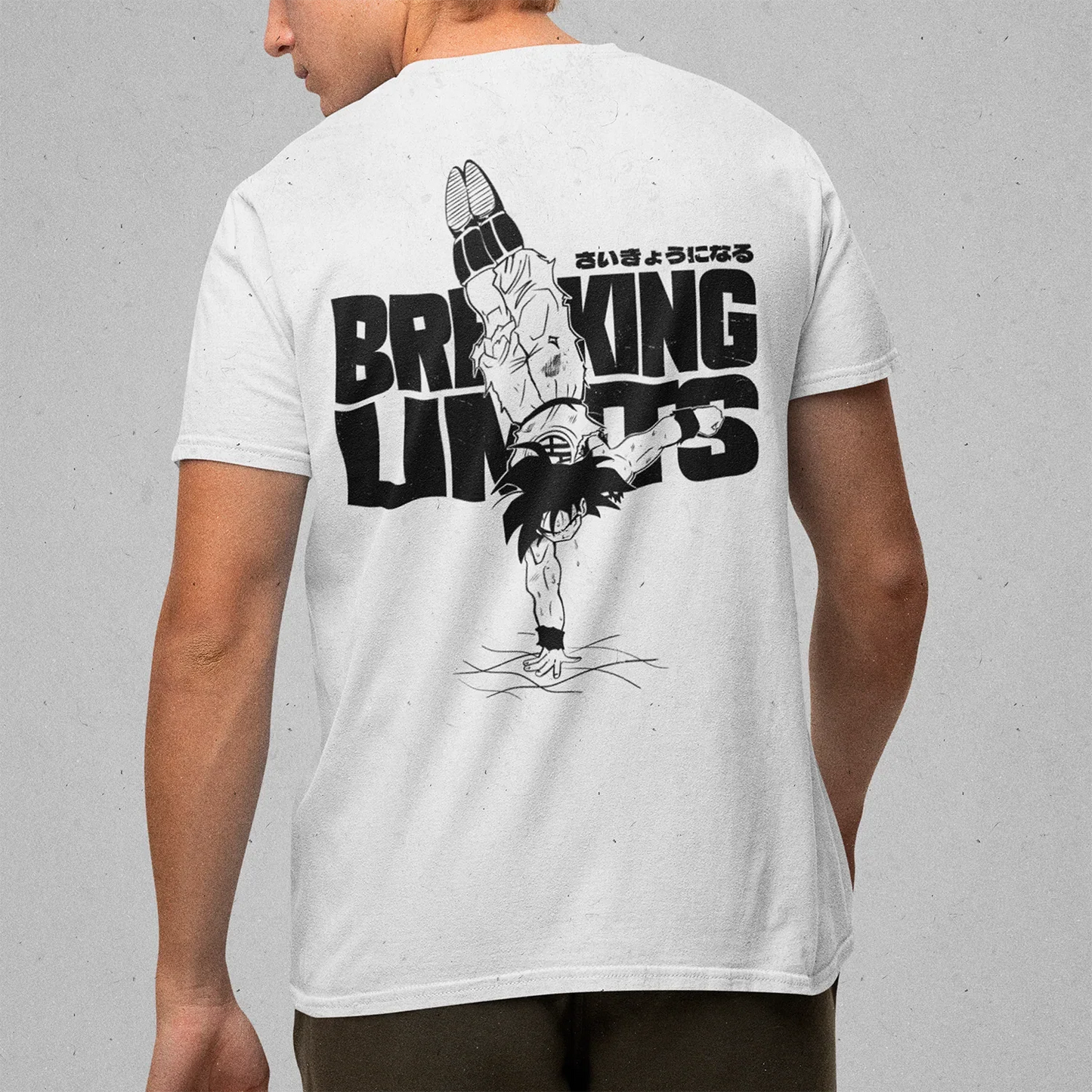 Polera Breaking Limits: Son Gokú Frente/Espalda