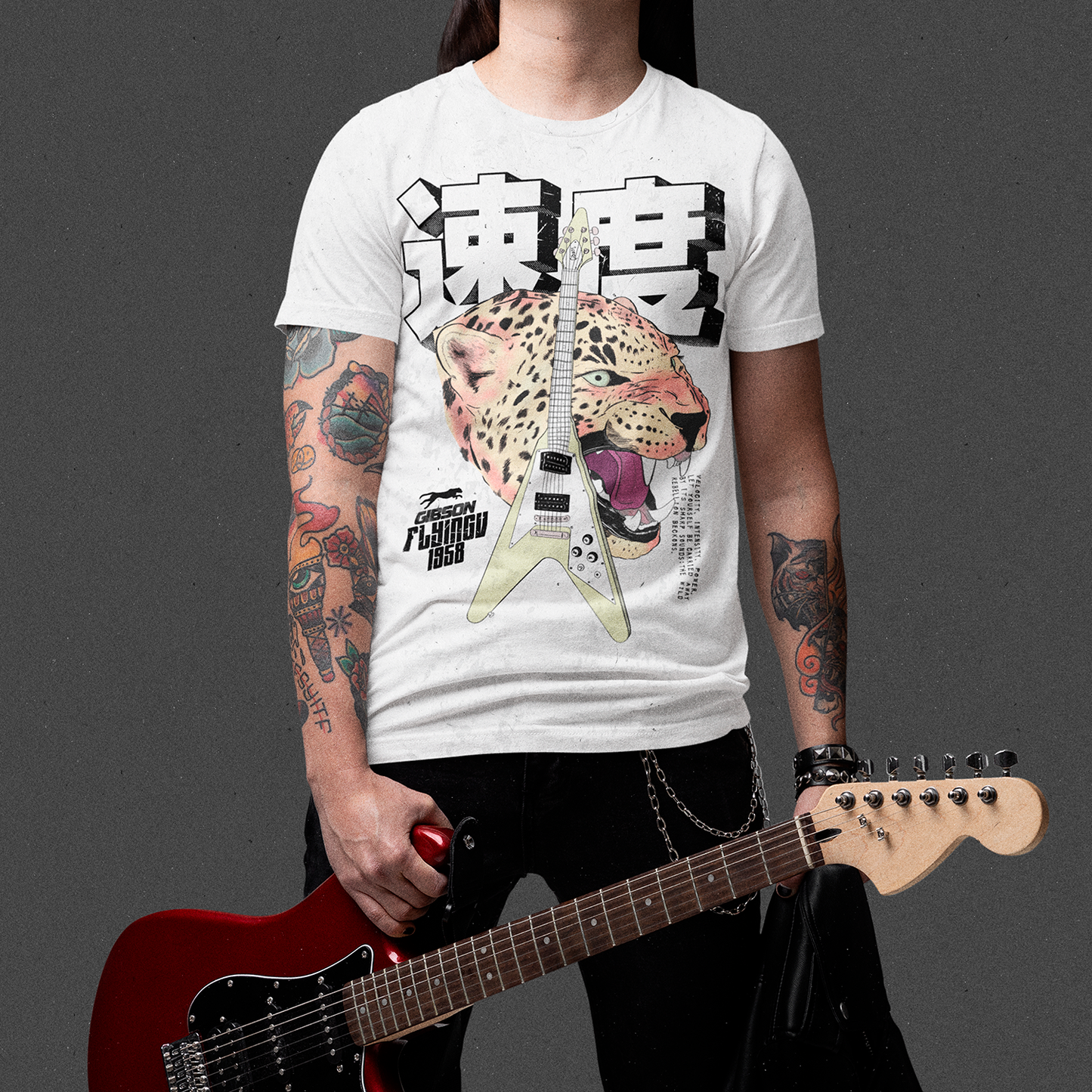 Polera Gibson Flying-V