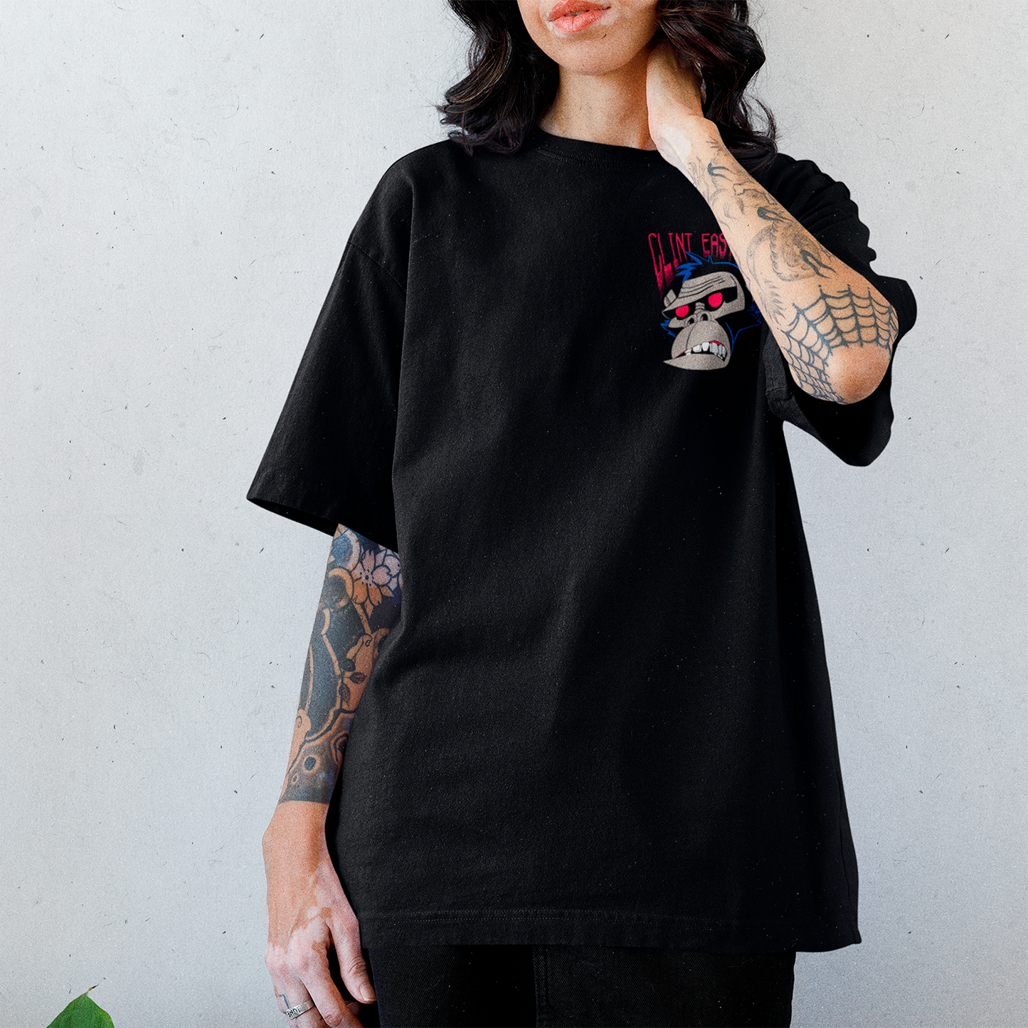Polera Gorillaz: Clint Eastwood Frente/Espalda