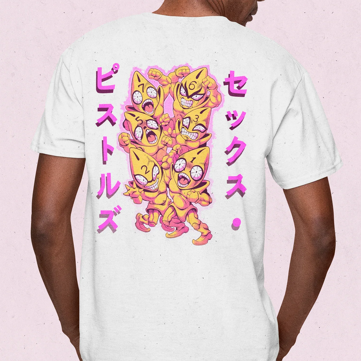 Polera Jojo's Bizarre Adventure Part V: Guido Mista Frente/Espalda