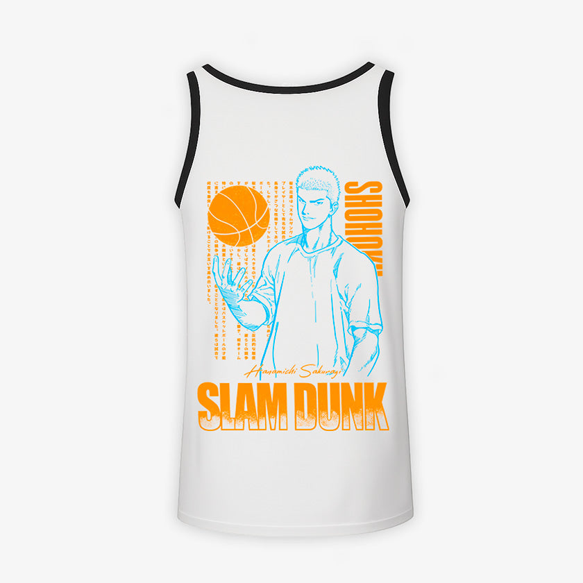 Polera Tank Hanamichi Sakuragi II Frente/Espalda
