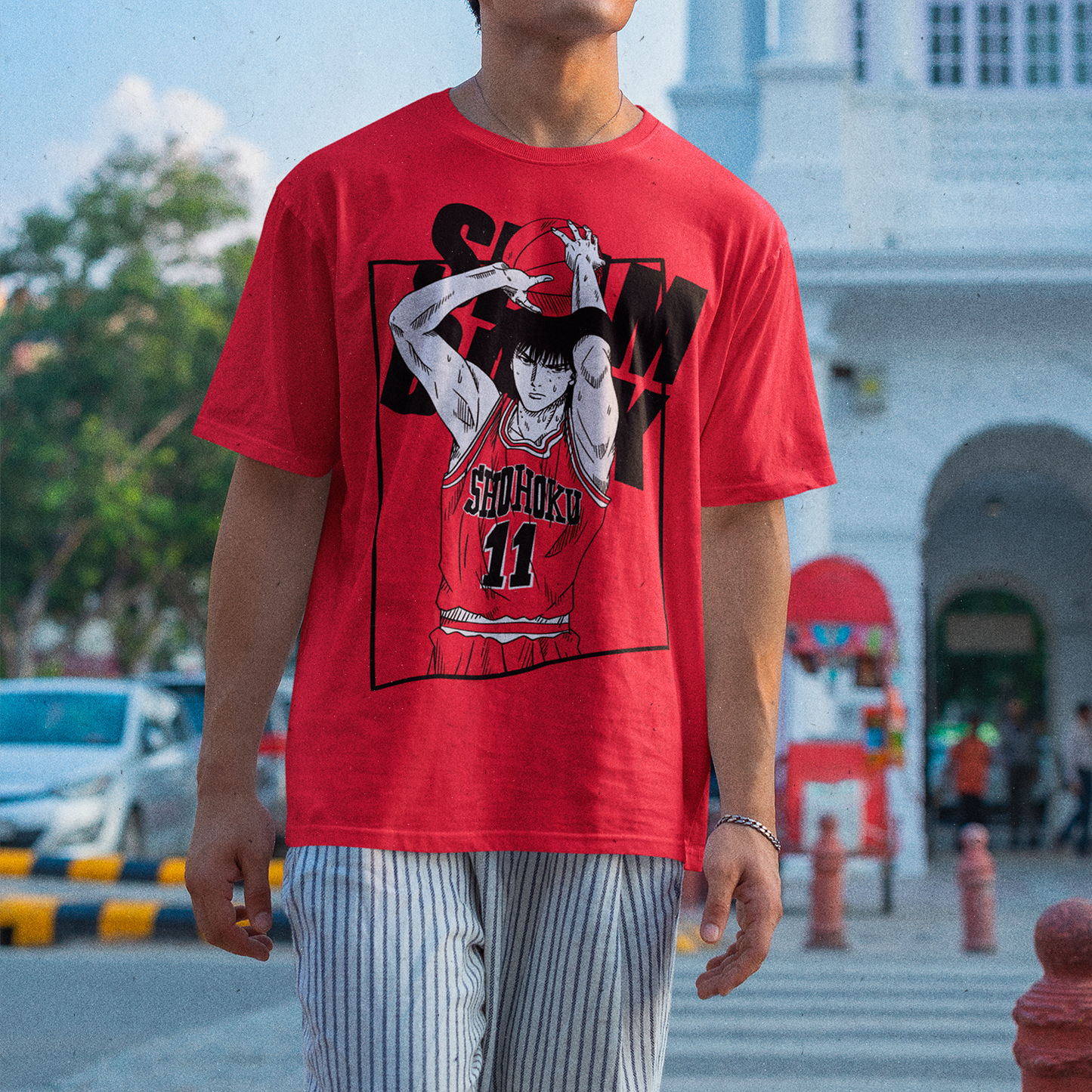 Hombre Usando Polera Roja Kaede Rukawa