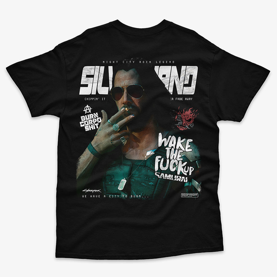 Polera Johnny Silverhand Frente/Espalda