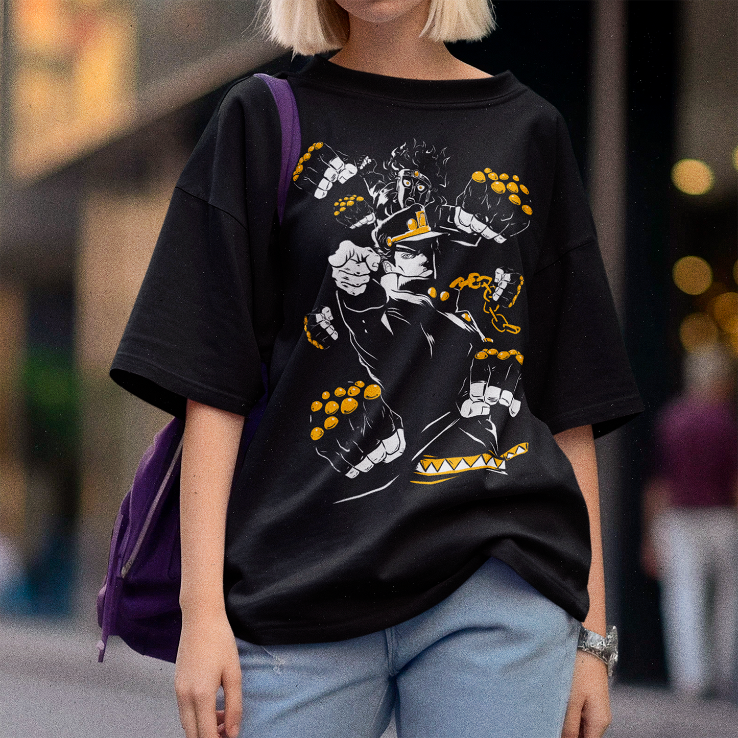 Polera Jotaro Kujo & Star Platinum