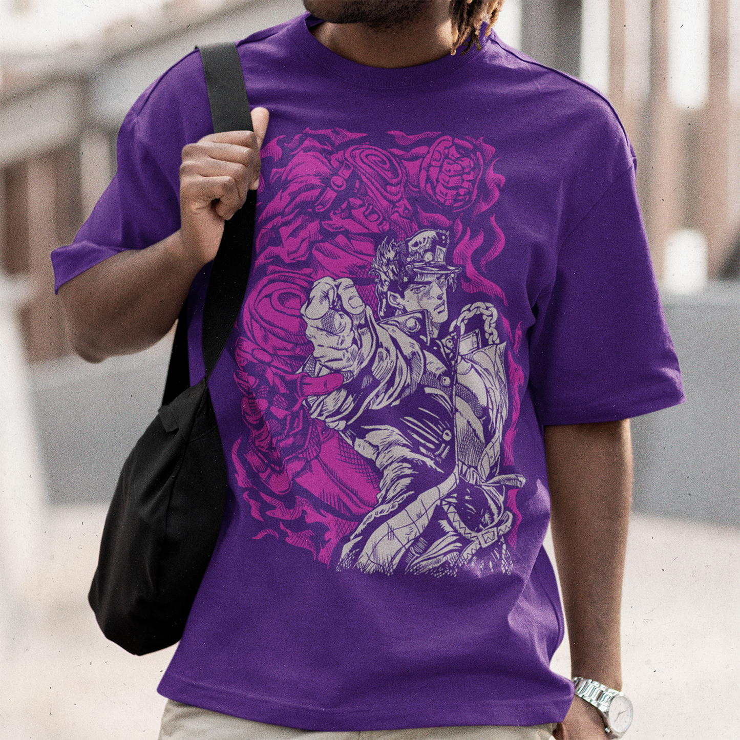 Polera Jotaro Kujo & Star Platinum (Ver. 2017)