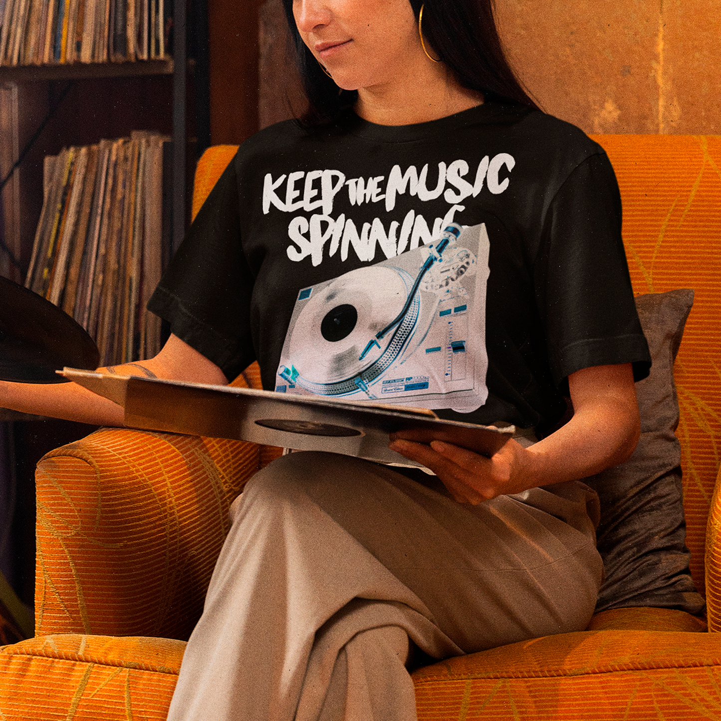 Polera Keep The Music Spinning