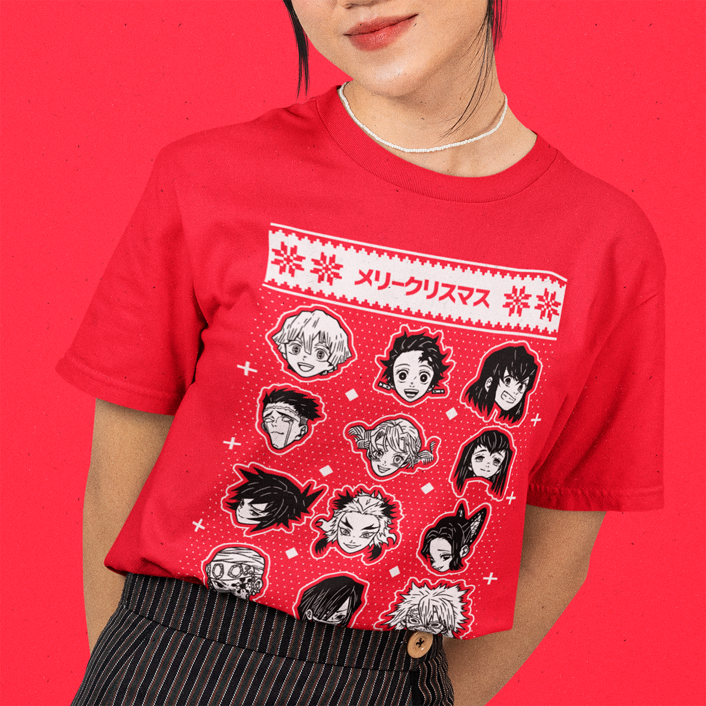 Polera Kimetsu No Yaiba Christmas