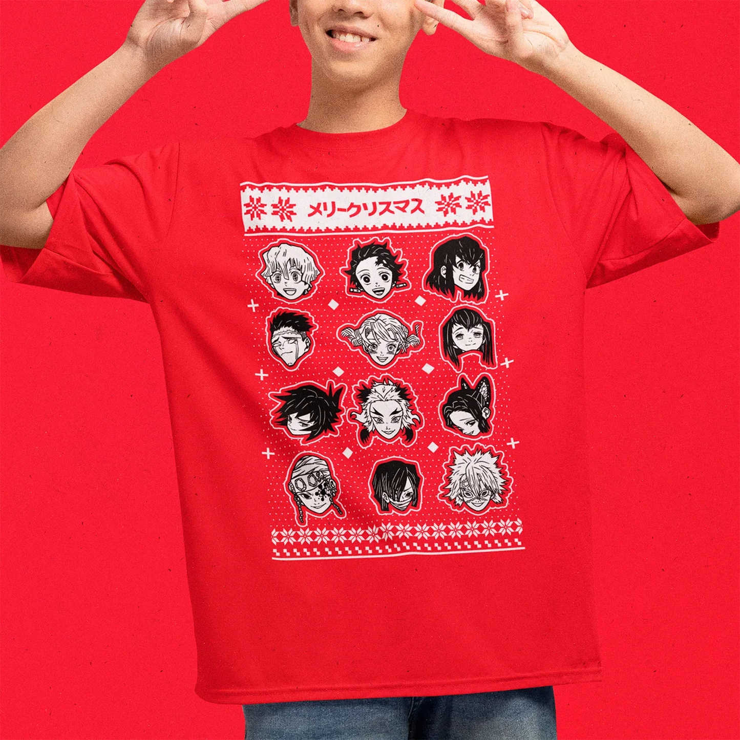 Polera Kimetsu No Yaiba Christmas