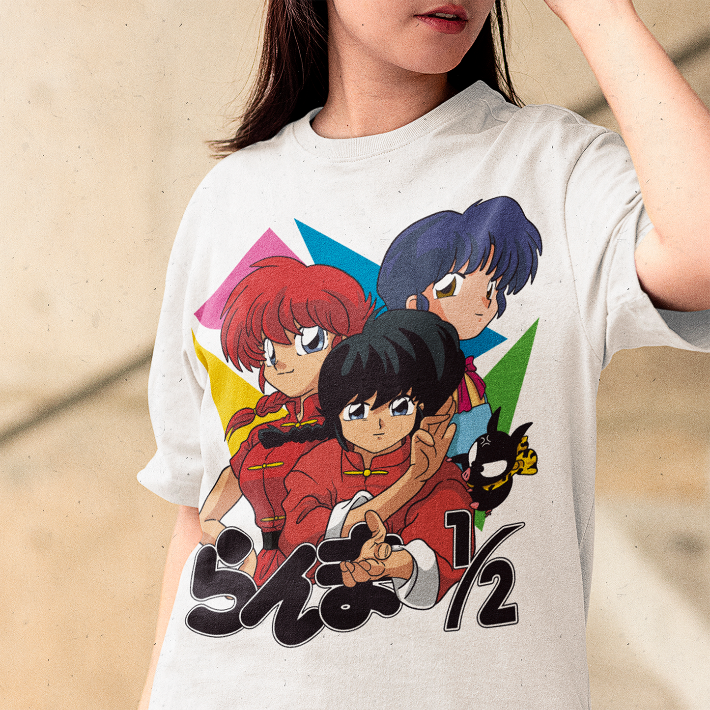 Mujer usando Polera Ranma 1/2