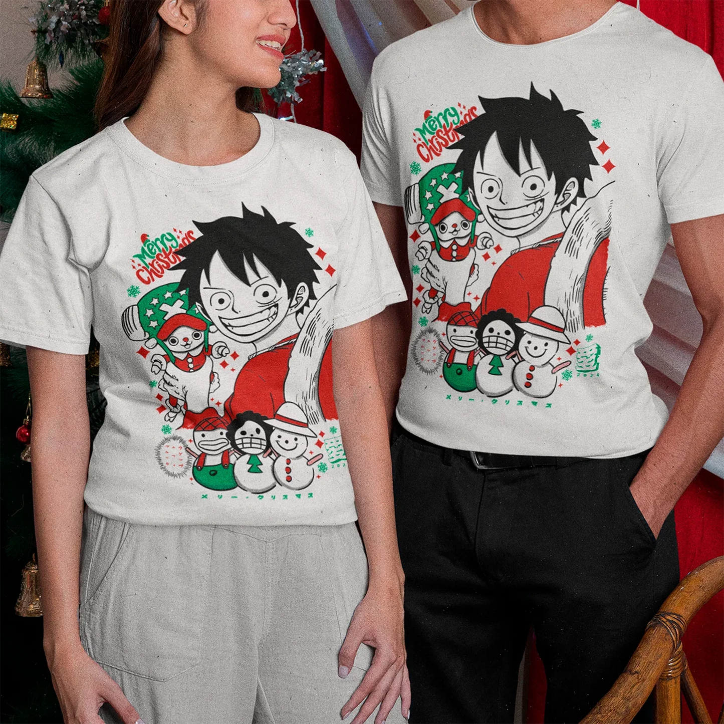 Polera One Piece Christmas