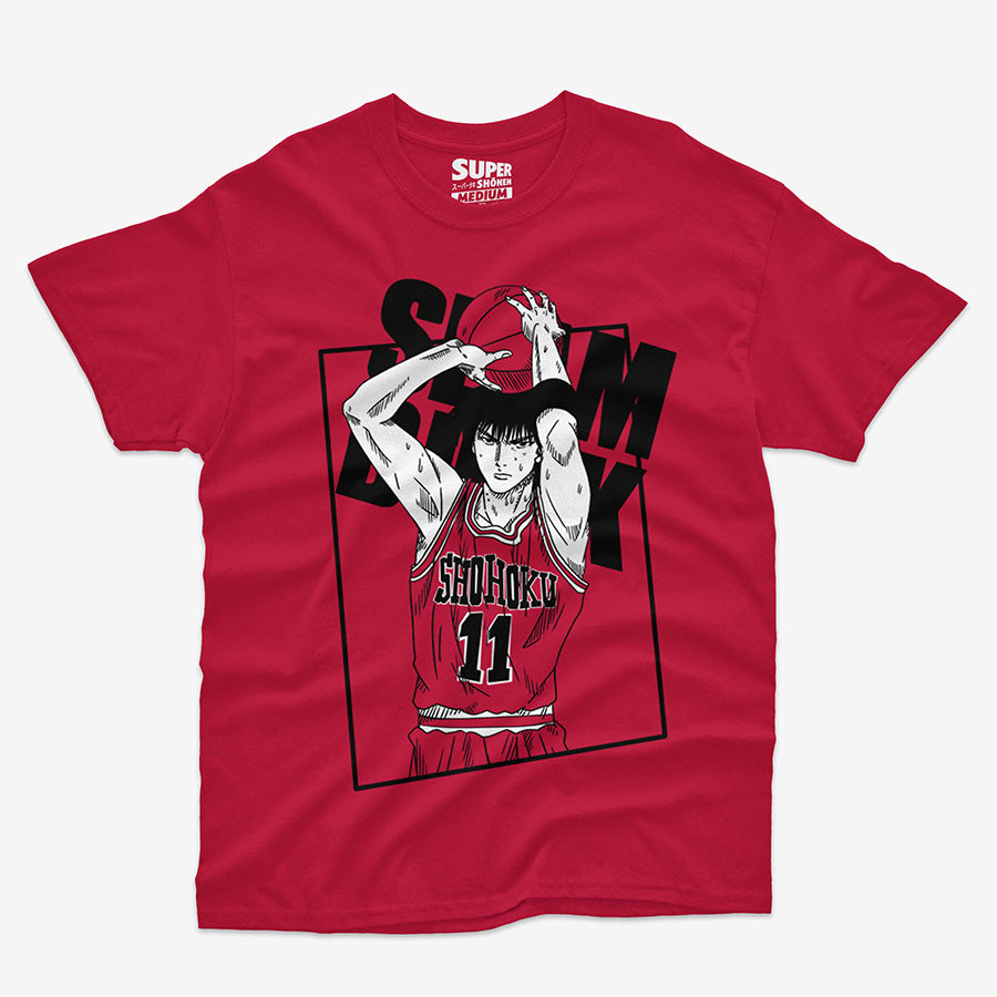 Polera Kaede Rukawa Unisex Roja
