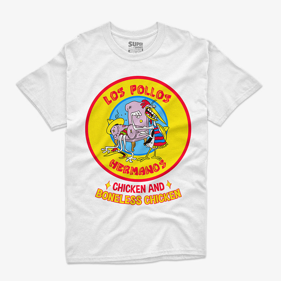 Polera Los Pollos Hermanos: Pollito y Pollito deshuesado