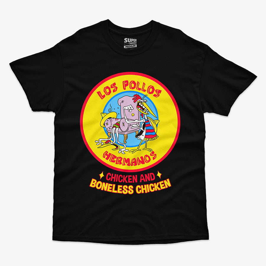 Polera Los Pollos Hermanos: Pollito y Pollito deshuesado