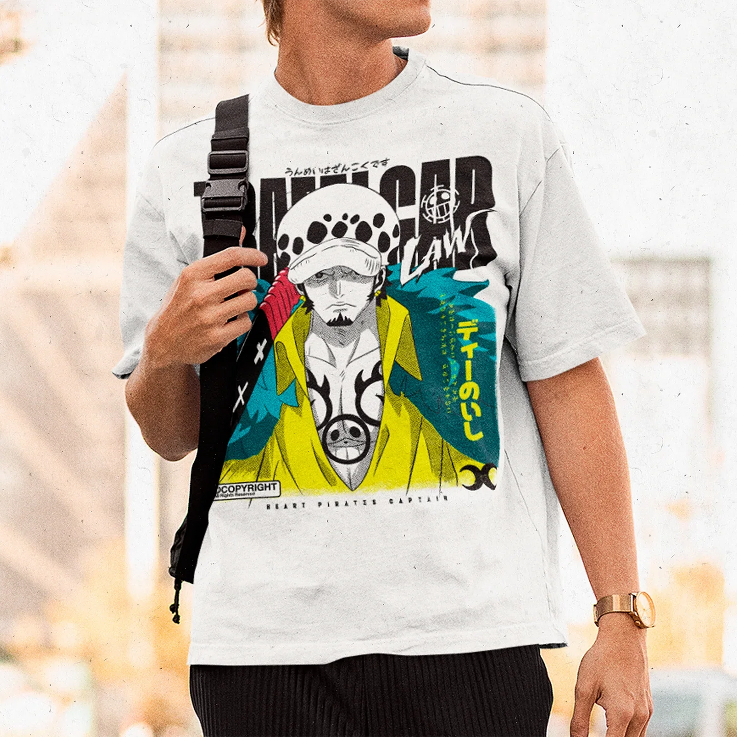 Polera Trafalgar Law (Ver. Blanca)